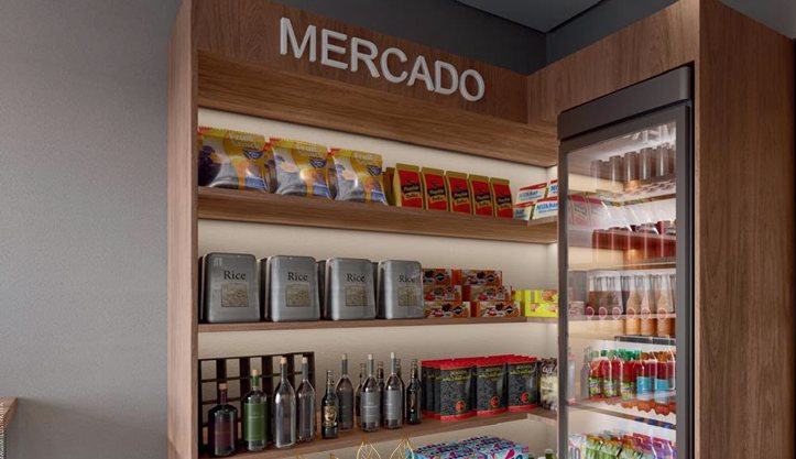 Mini mercado dentro do condomínio